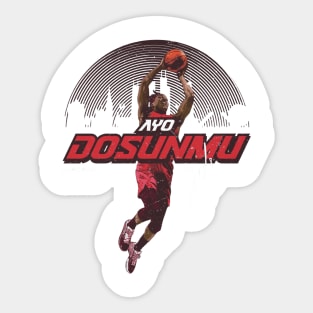 Ayo Dosunmu Chicago Skyline Sticker